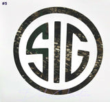 Mini Sig Sauer  Camouflage Decal