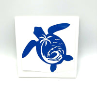 Beach Wave Turtle Decal