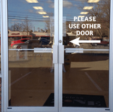 PLEASE USE OTHER DOOR WITH ARROW DECAL