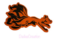 Naruto Shippuden Kurama Nine (9) Tail Fox Decal