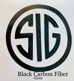 Sig Sauer Pistol Carbon Fiber Decal