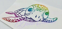 Glitter Sea Turtle Decals