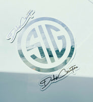 Sig Sauer Chrome Gun Decal