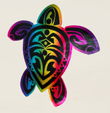 Rainbow TribalTurtle Decal