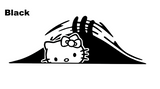 Hello Kitty Car SUV Trunk Peeking Vinyl Decal Window Sticker USA seller