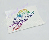 Glitter Sea Turtle Decals