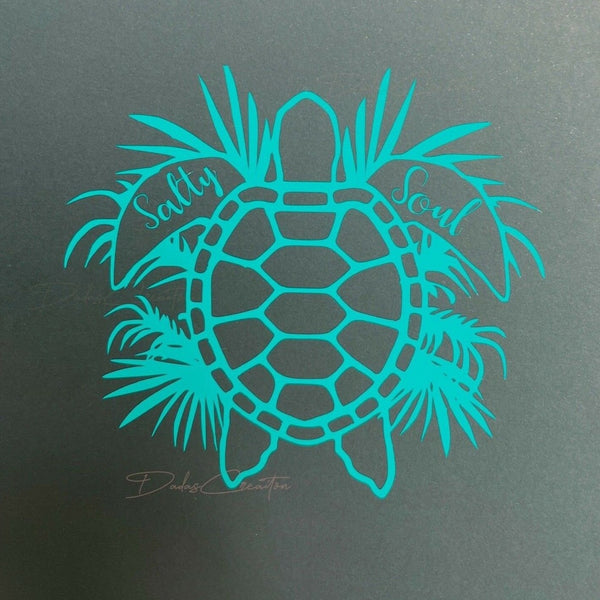 Salty Soul Turtle Decal