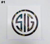 SIG Sauer Camouflage Series Decal