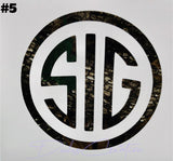 SIG Sauer Camouflage Series Decal