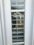 No Soliciting Vinyl Decal